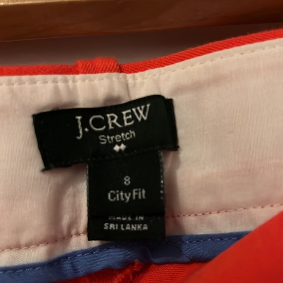 J Crew red capris - size 8 - Picture 4 of 4